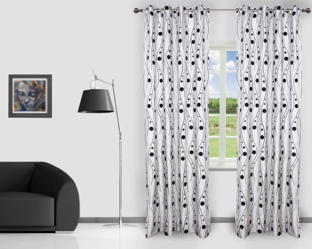Modern dots Silver panel 2PC