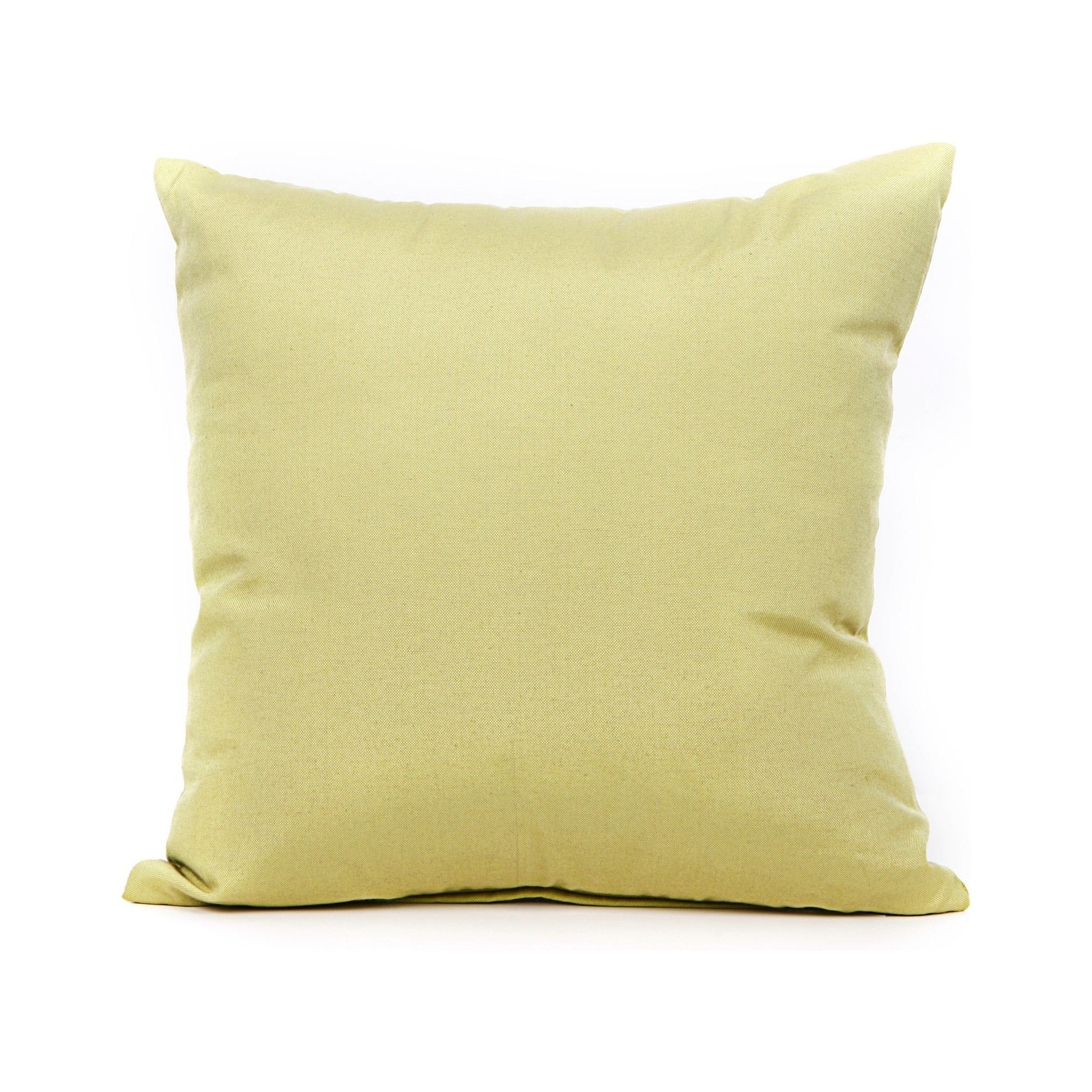 Yellow pillow on a white background