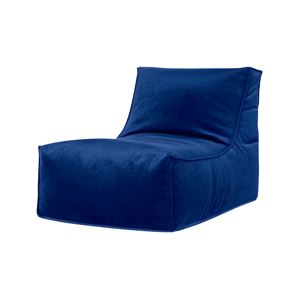 Fauteuil poire en velours Rock