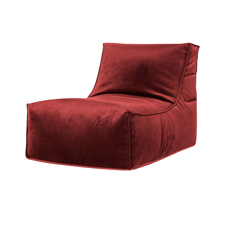 Fauteuil poire en velours Rock