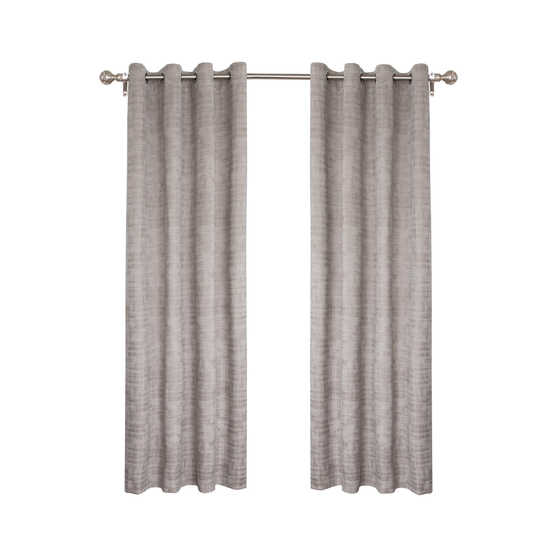 Ruvor Grey Curtain 2PC