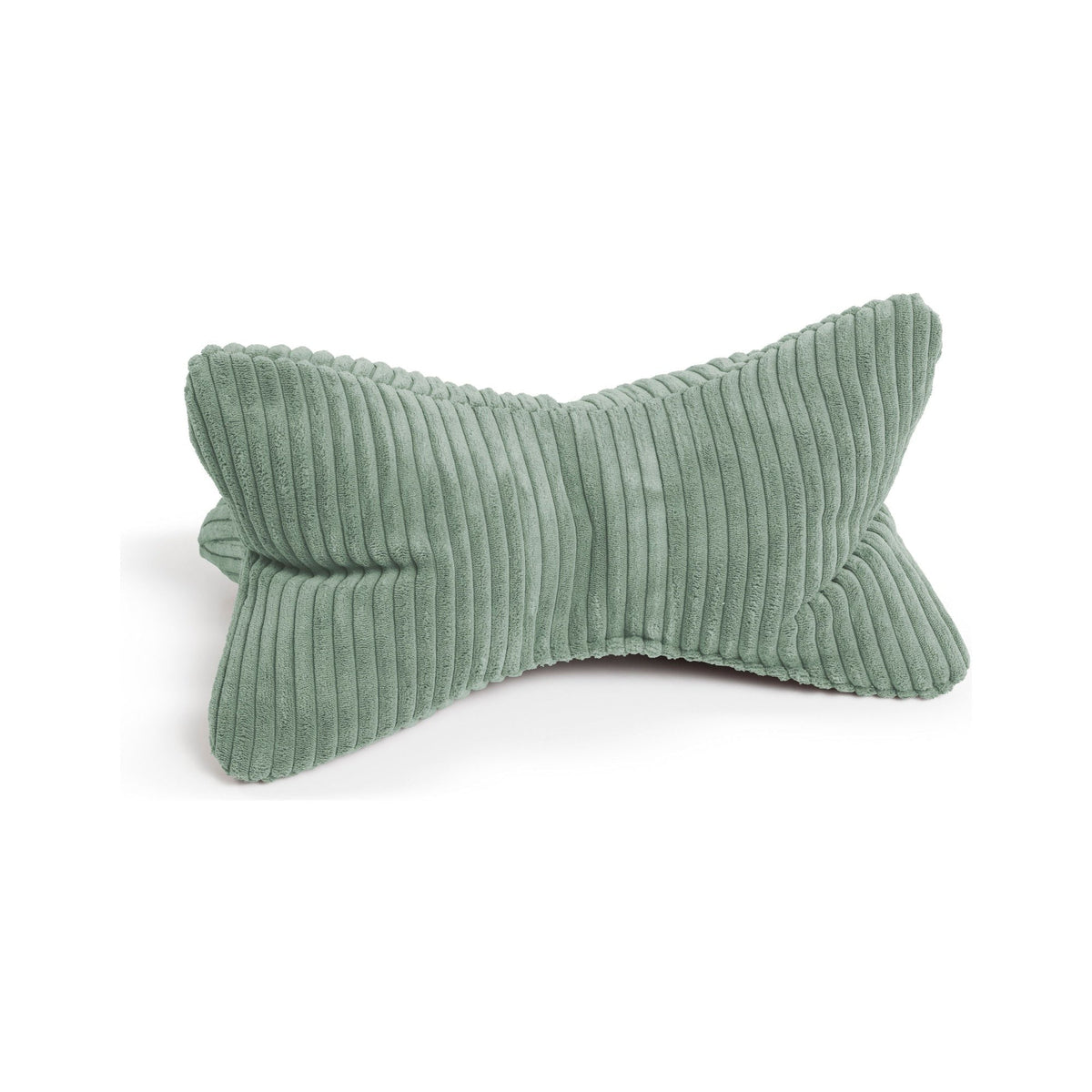 Green bow-shaped pillow 