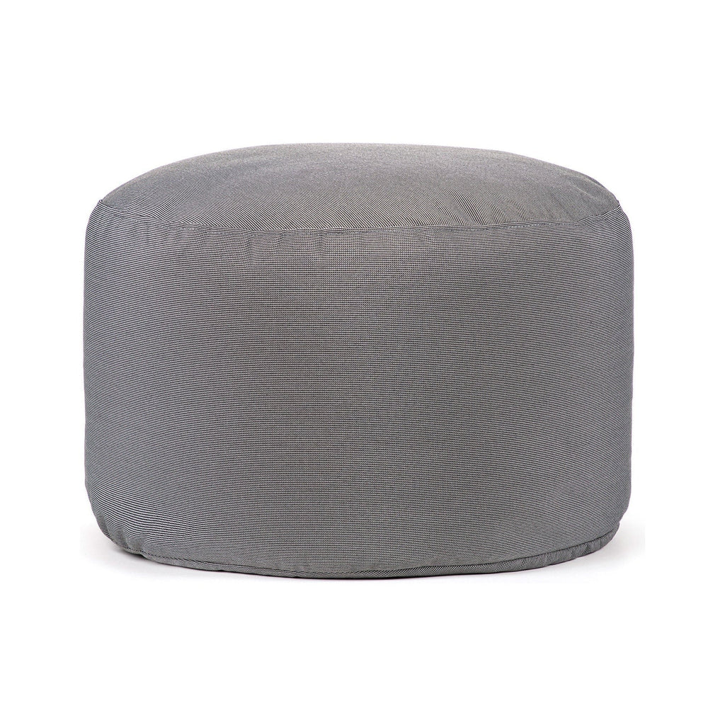 Gray ottoman on a white background