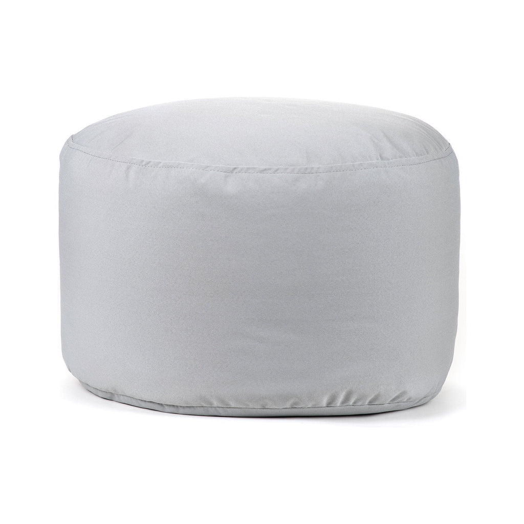 Gray pouf on a white background