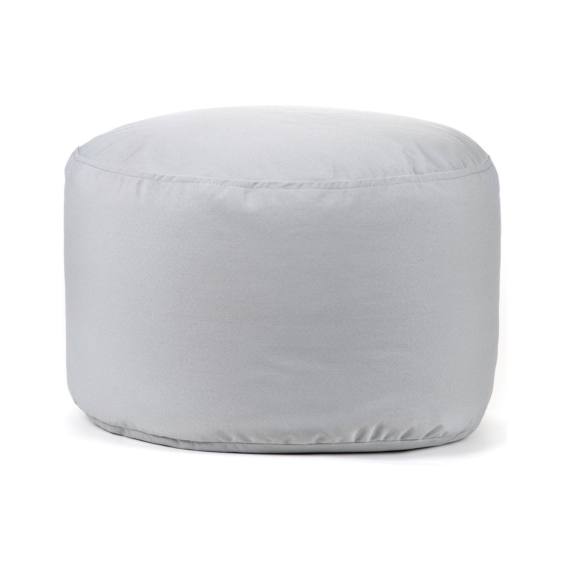 Gray pouf on a white background