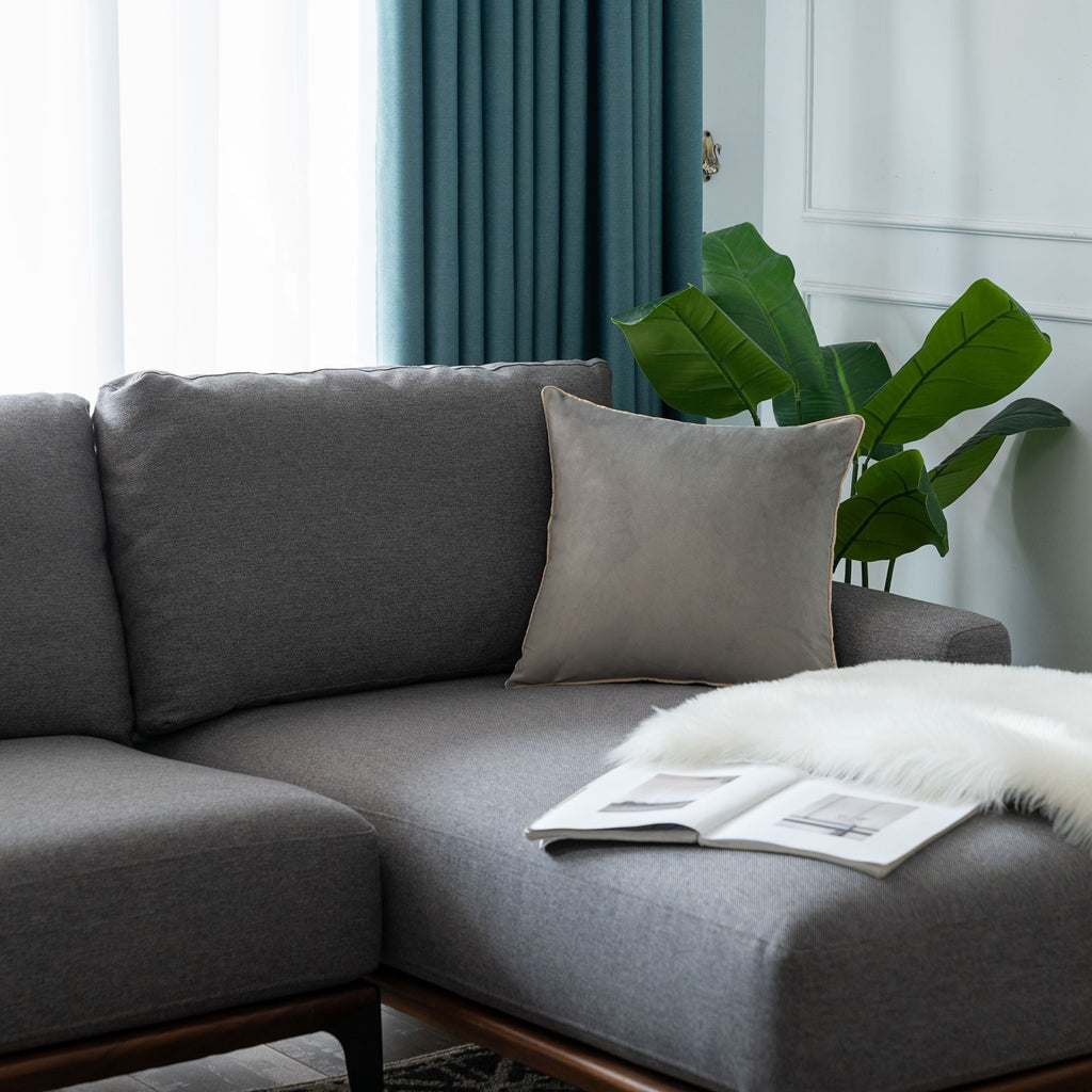 Solid Velvet Cushion 2PC