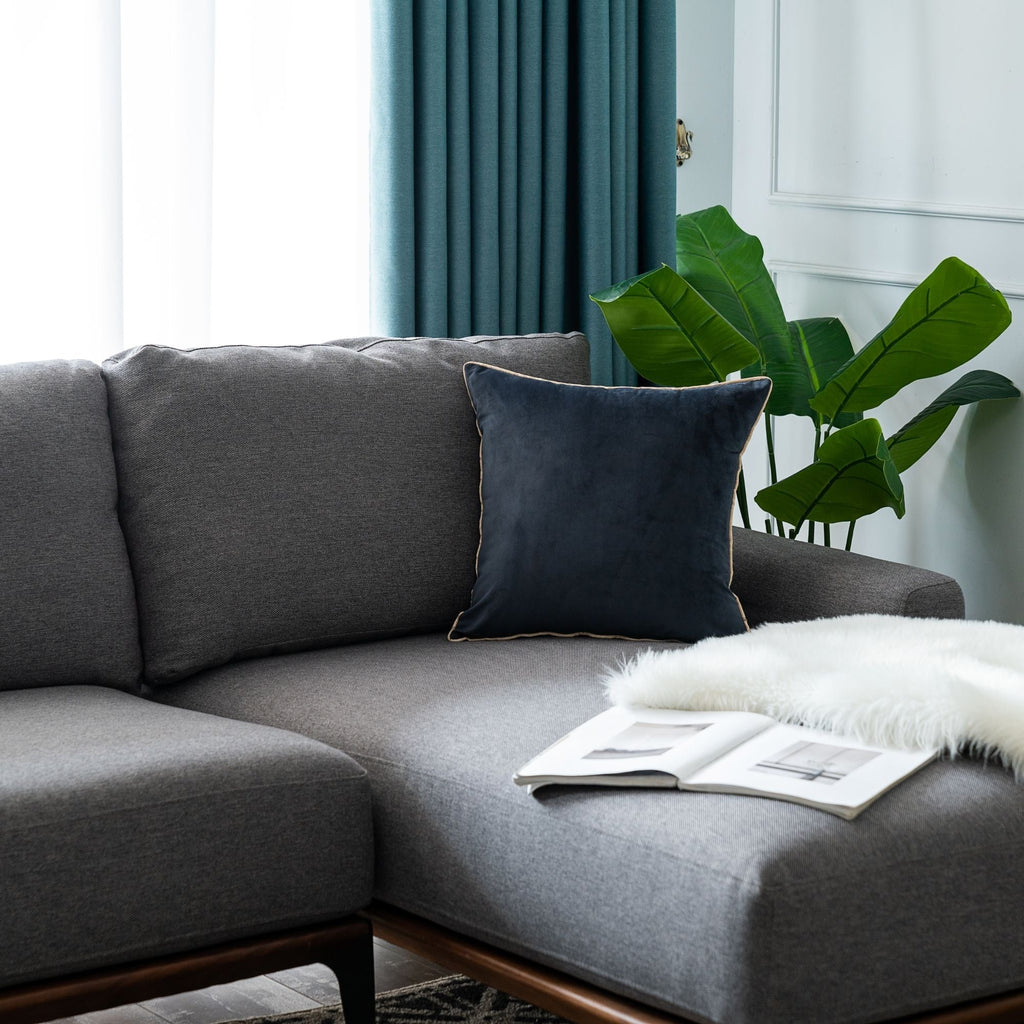 Solid Velvet Cushion 2PC