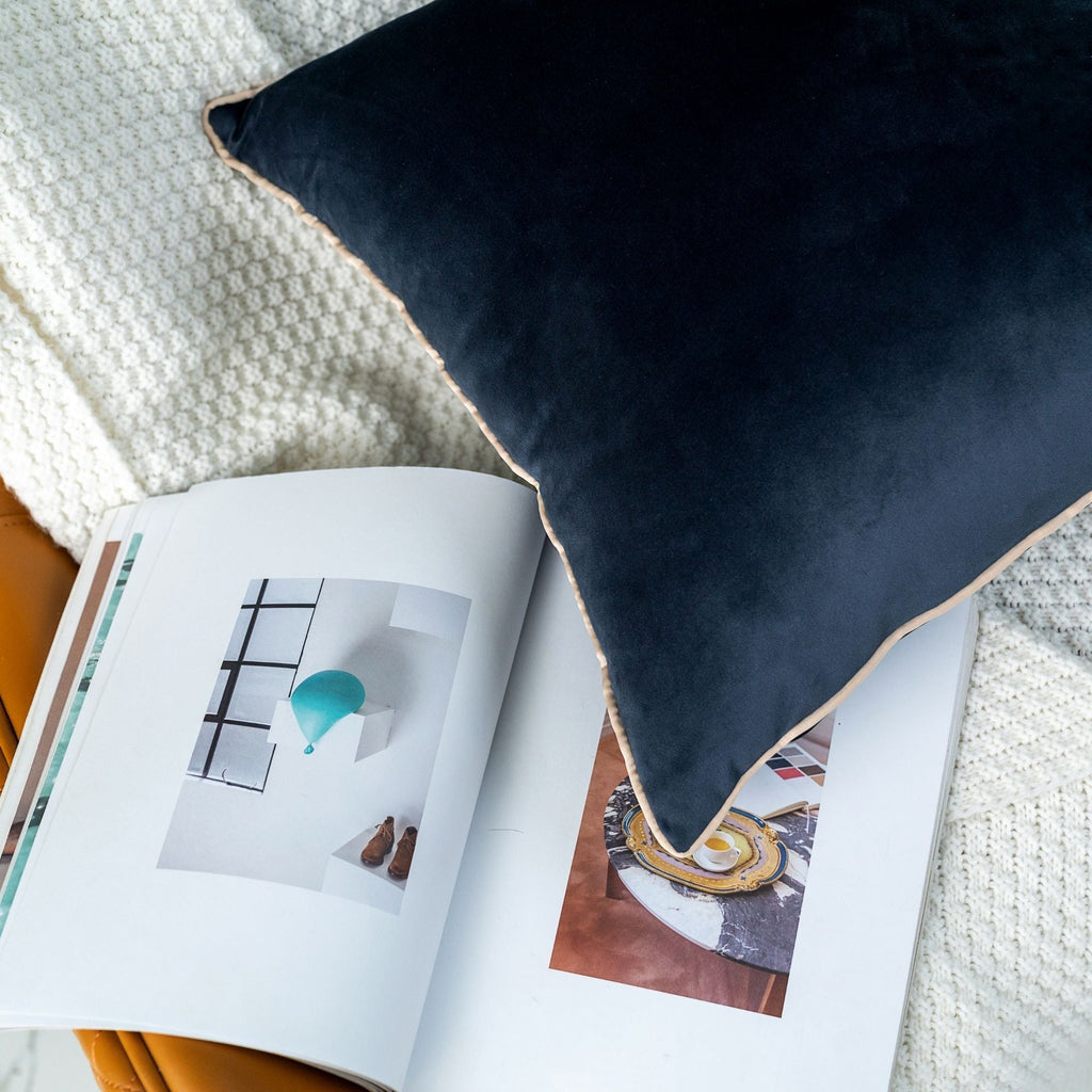 Solid Velvet Cushion 2PC