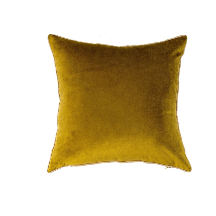 Cojín de terciopelo liso de 18 x 18 pulgadas