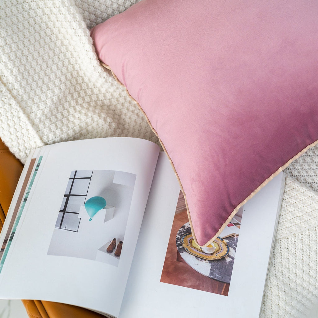 Solid Velvet Cushion 2PC