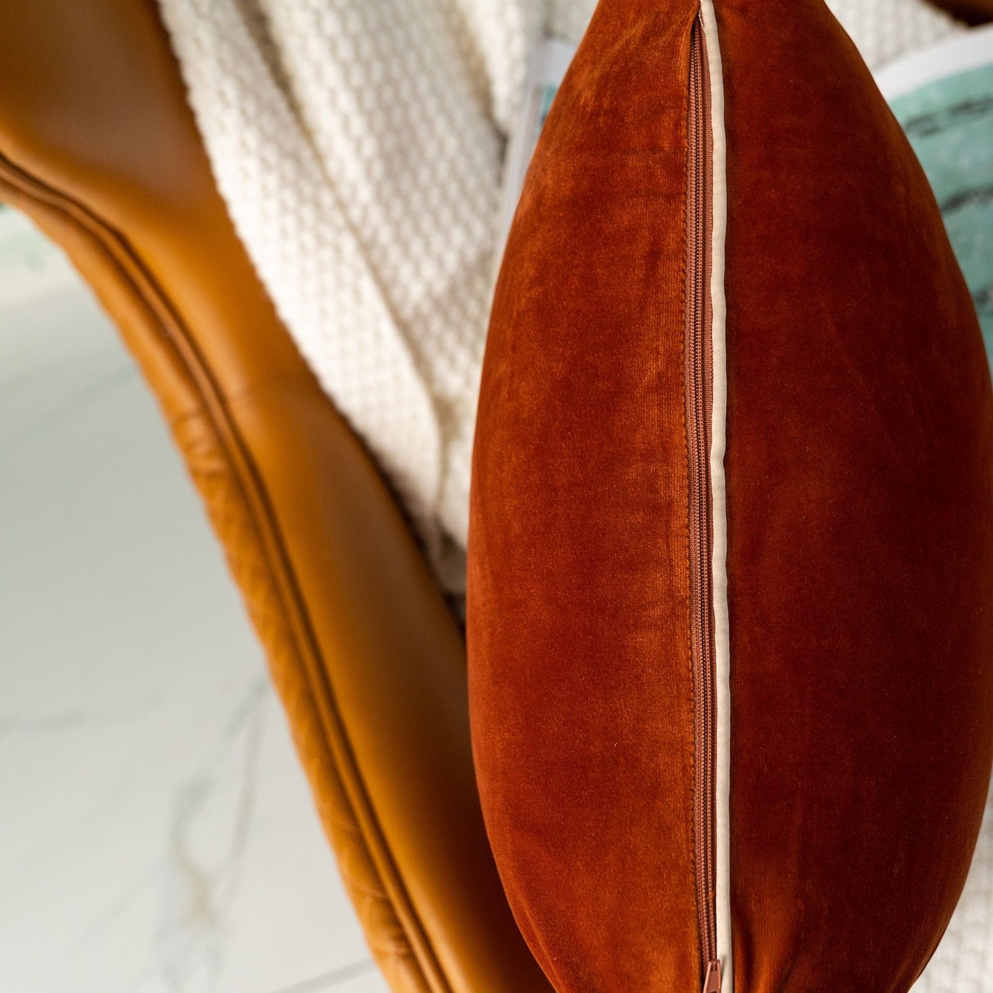 Solid Velvet Cushion 2PC