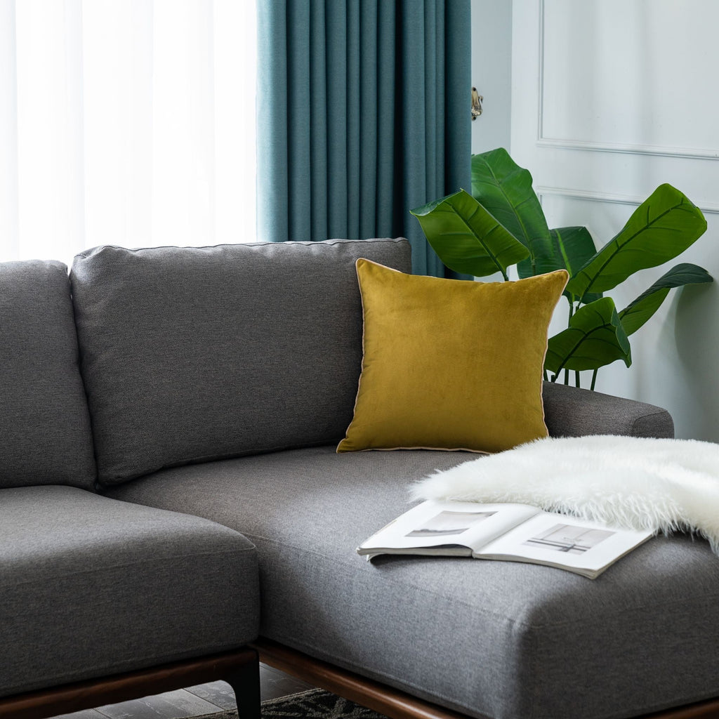 Solid Velvet Cushion 2PC