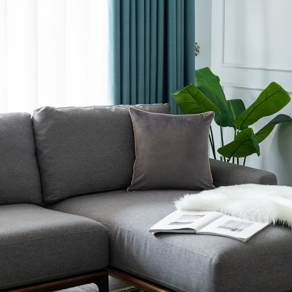 Solid Velvet Cushion 2PC