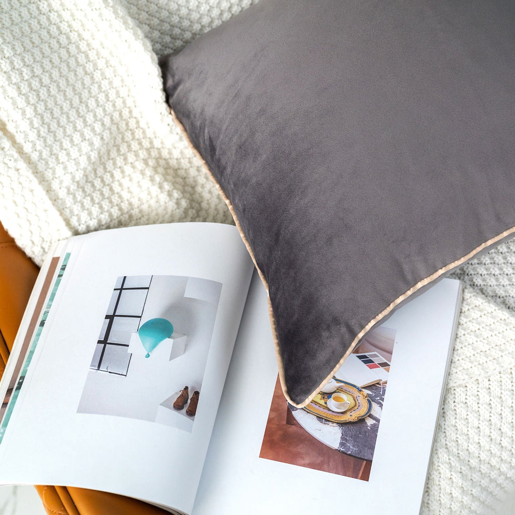 Solid Velvet Cushion 2PC