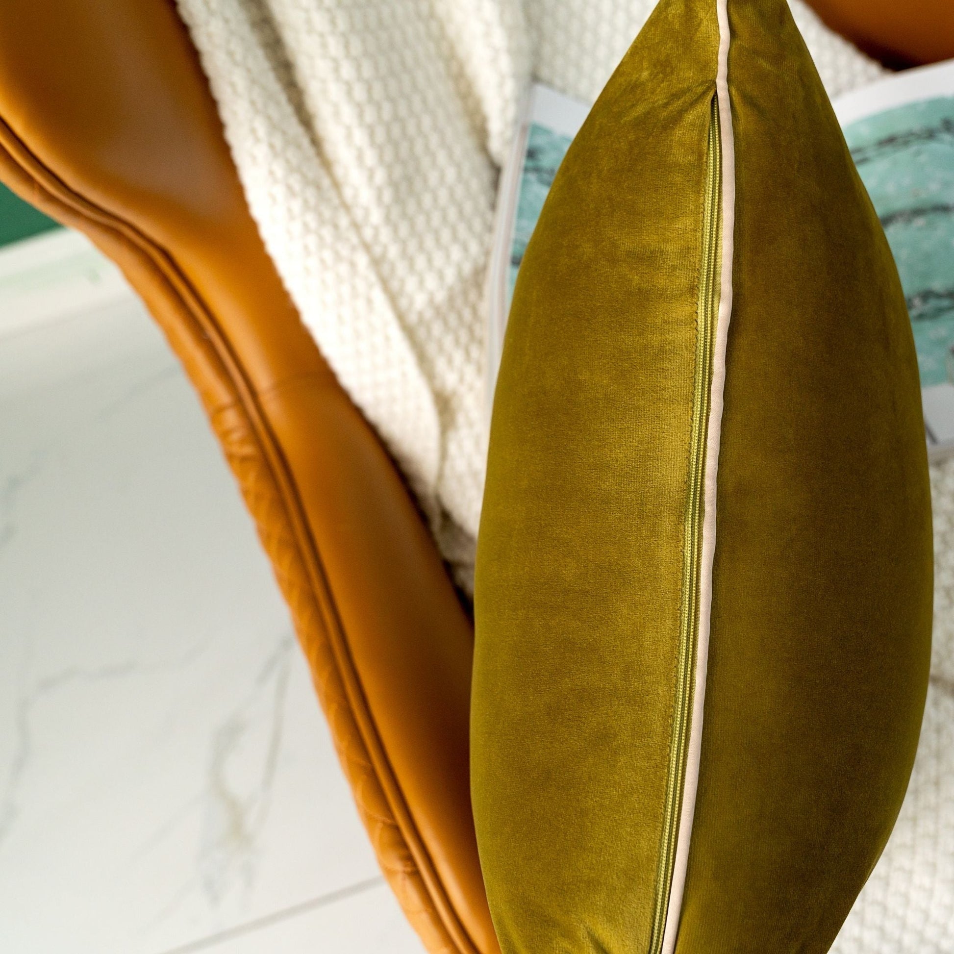 Solid Velvet Cushion 2PC