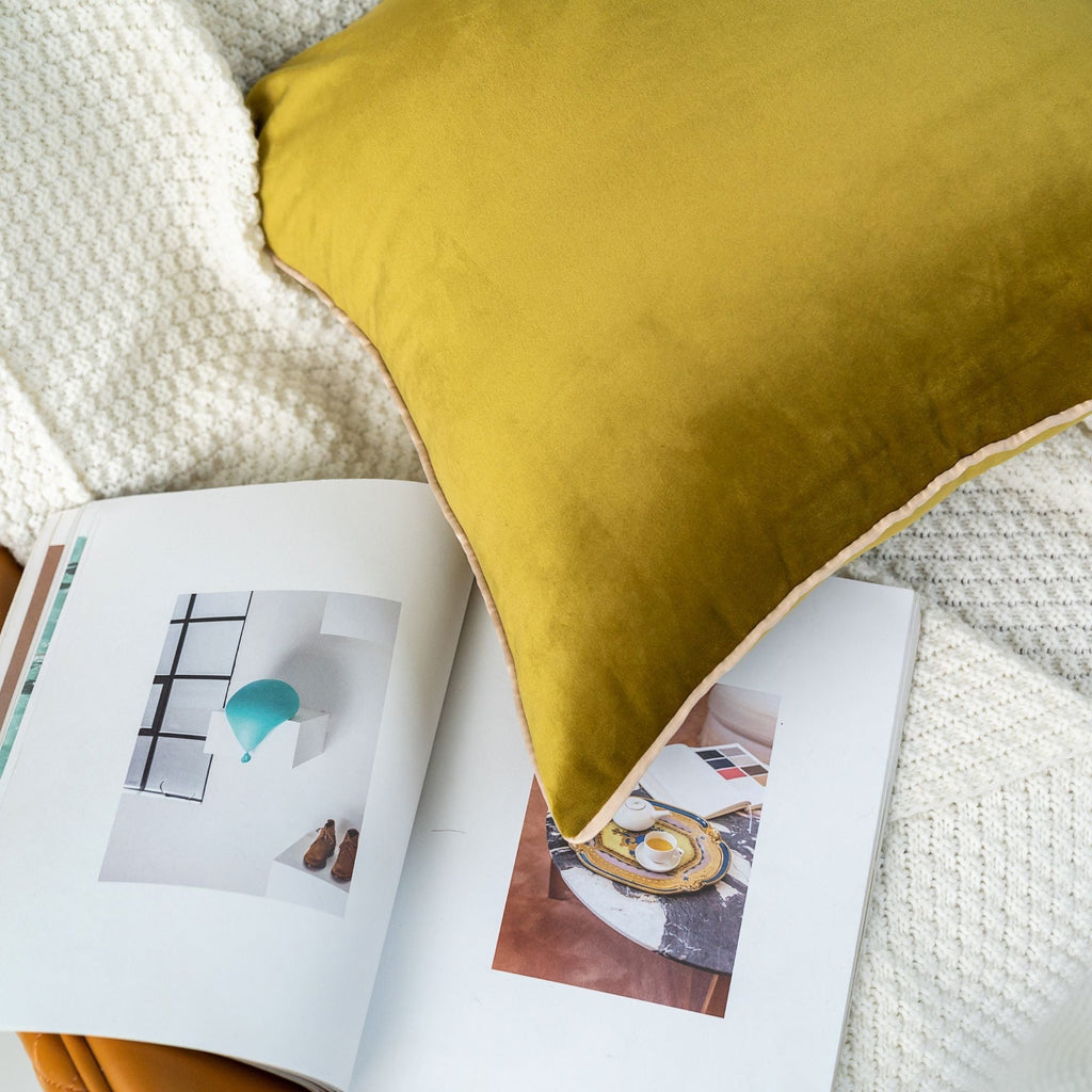 Solid Velvet Cushion 2PC