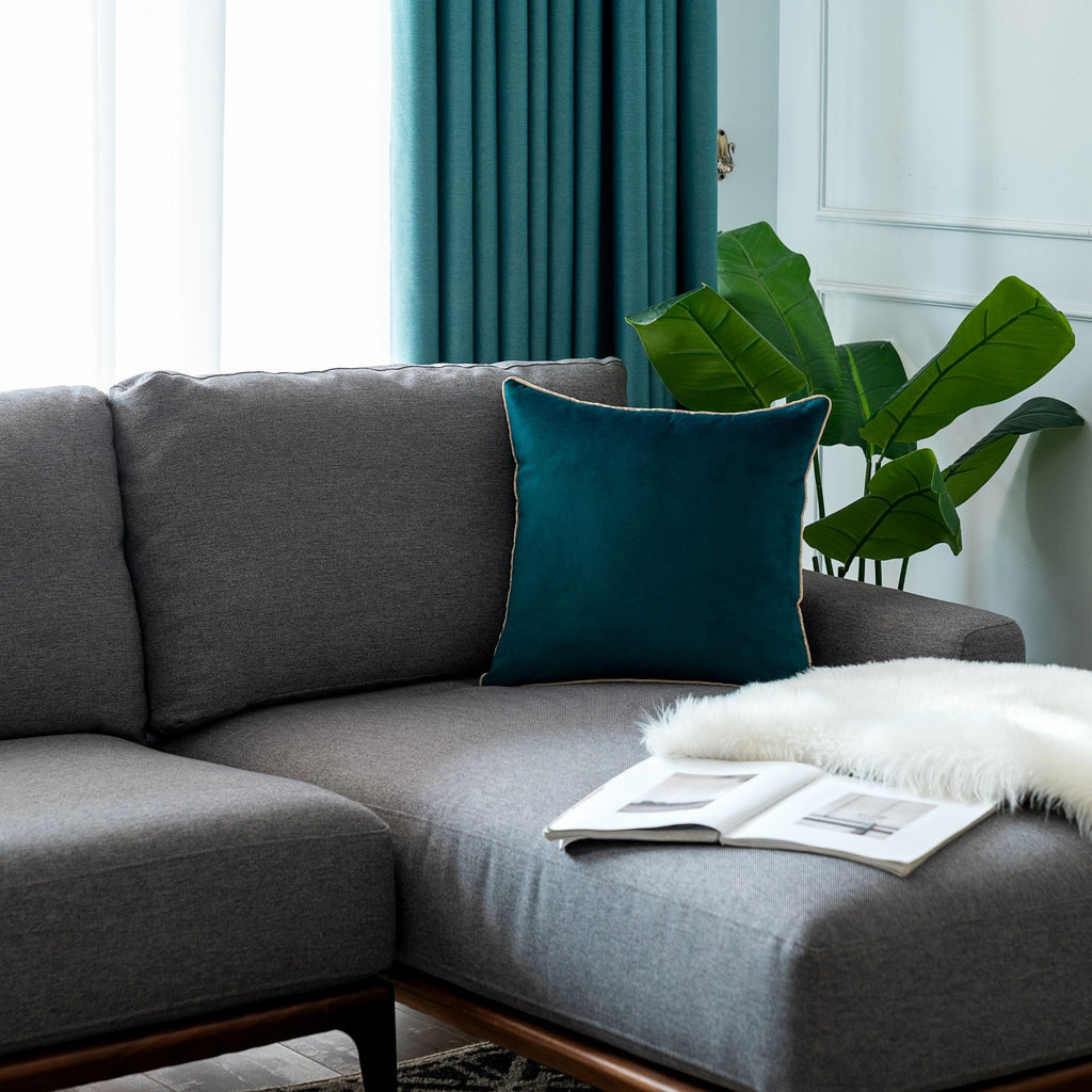 Solid Velvet Cushion 2PC