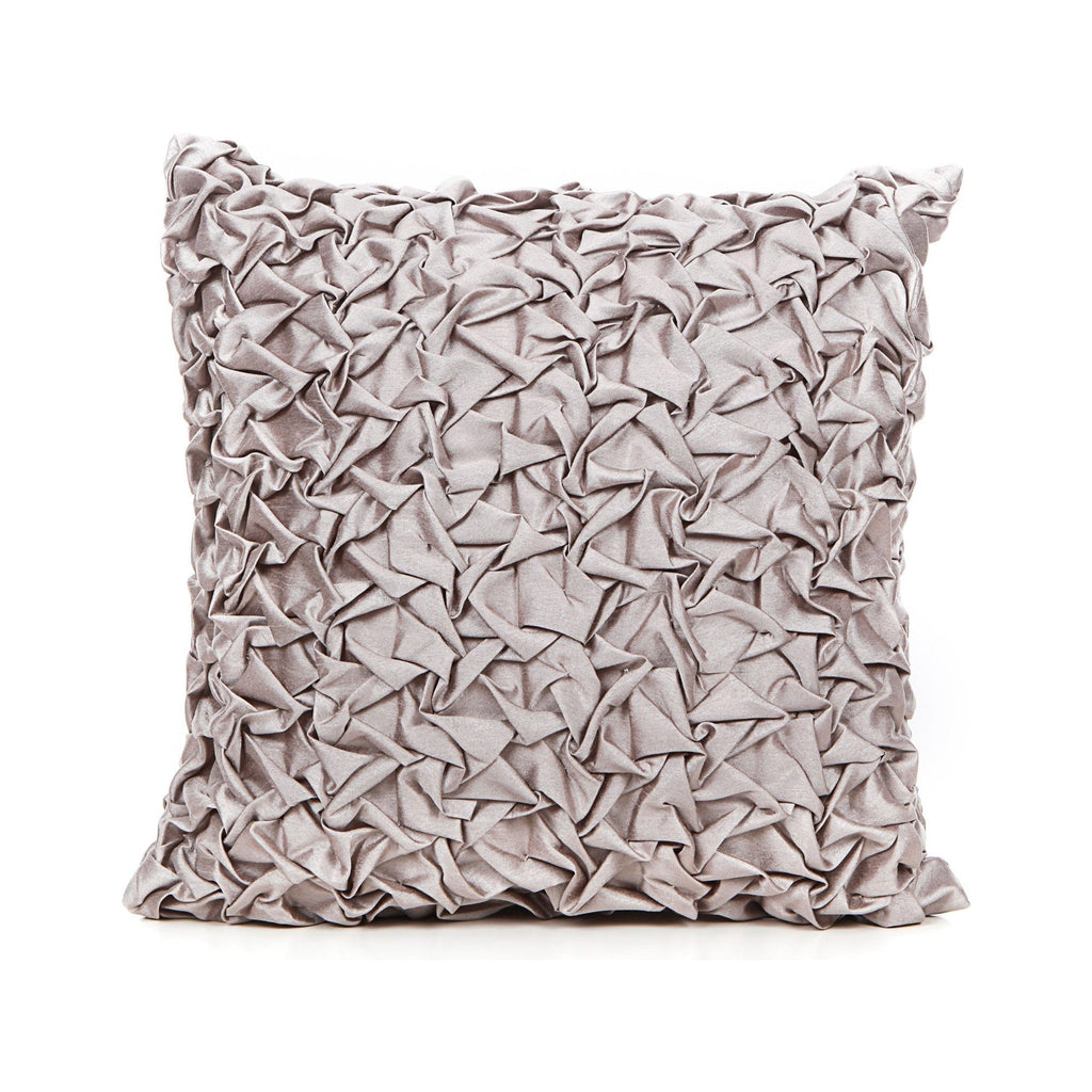 Decorative pillow with textured pattern on a white background