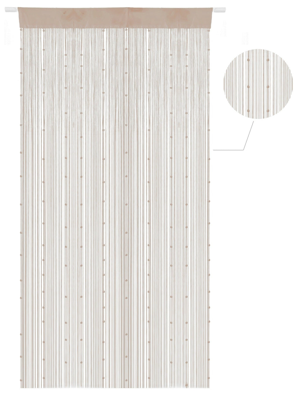 String Rod Pocket Panel 2PC