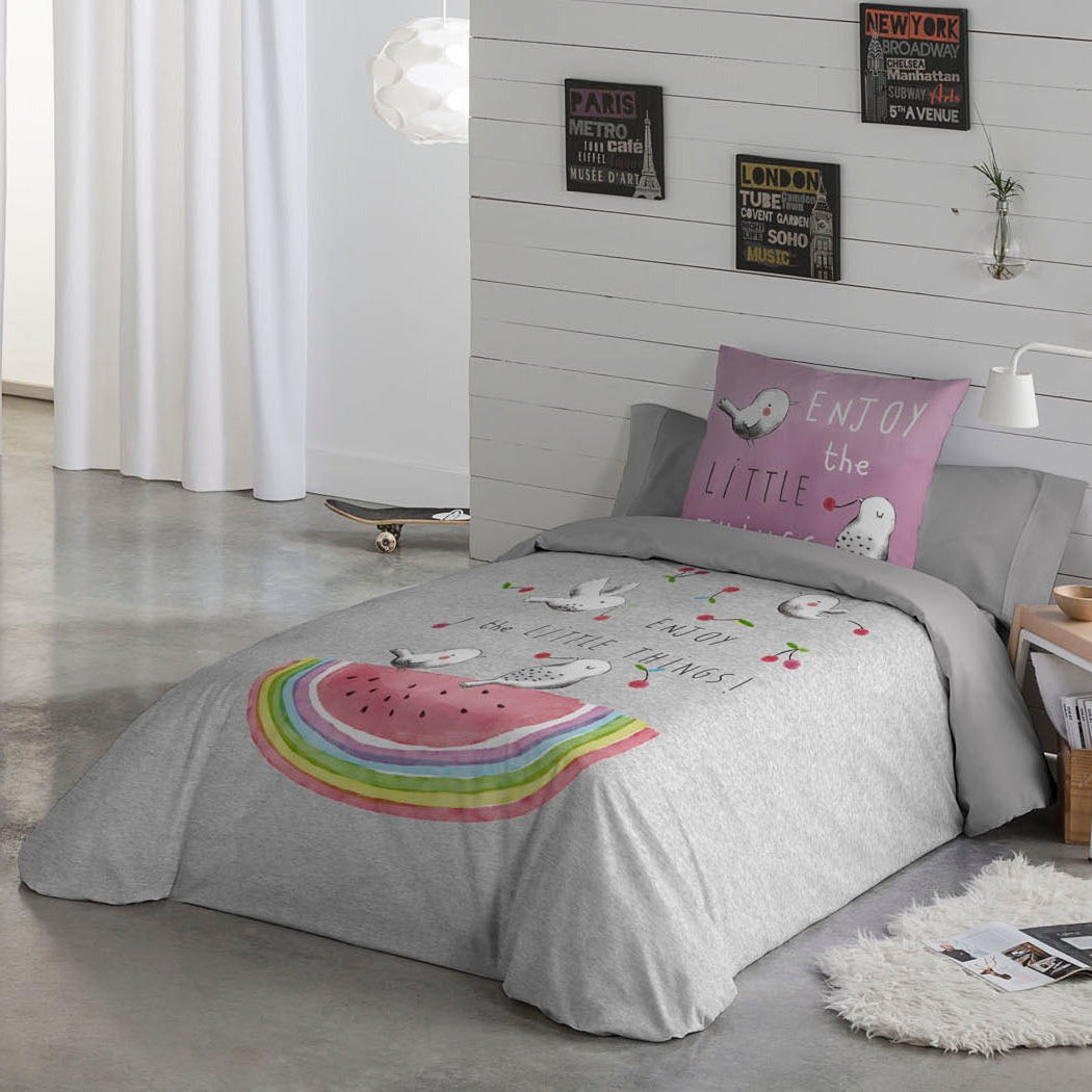 Sweet Cherry Twin 2pcs Duvet Cover Set (66"Wx86"L)