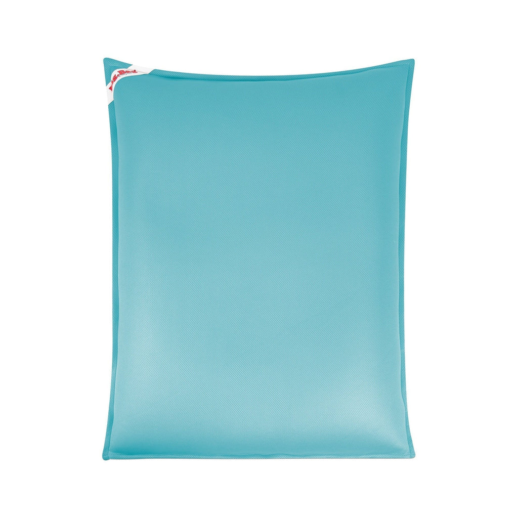 Turquoise pillow on a white background