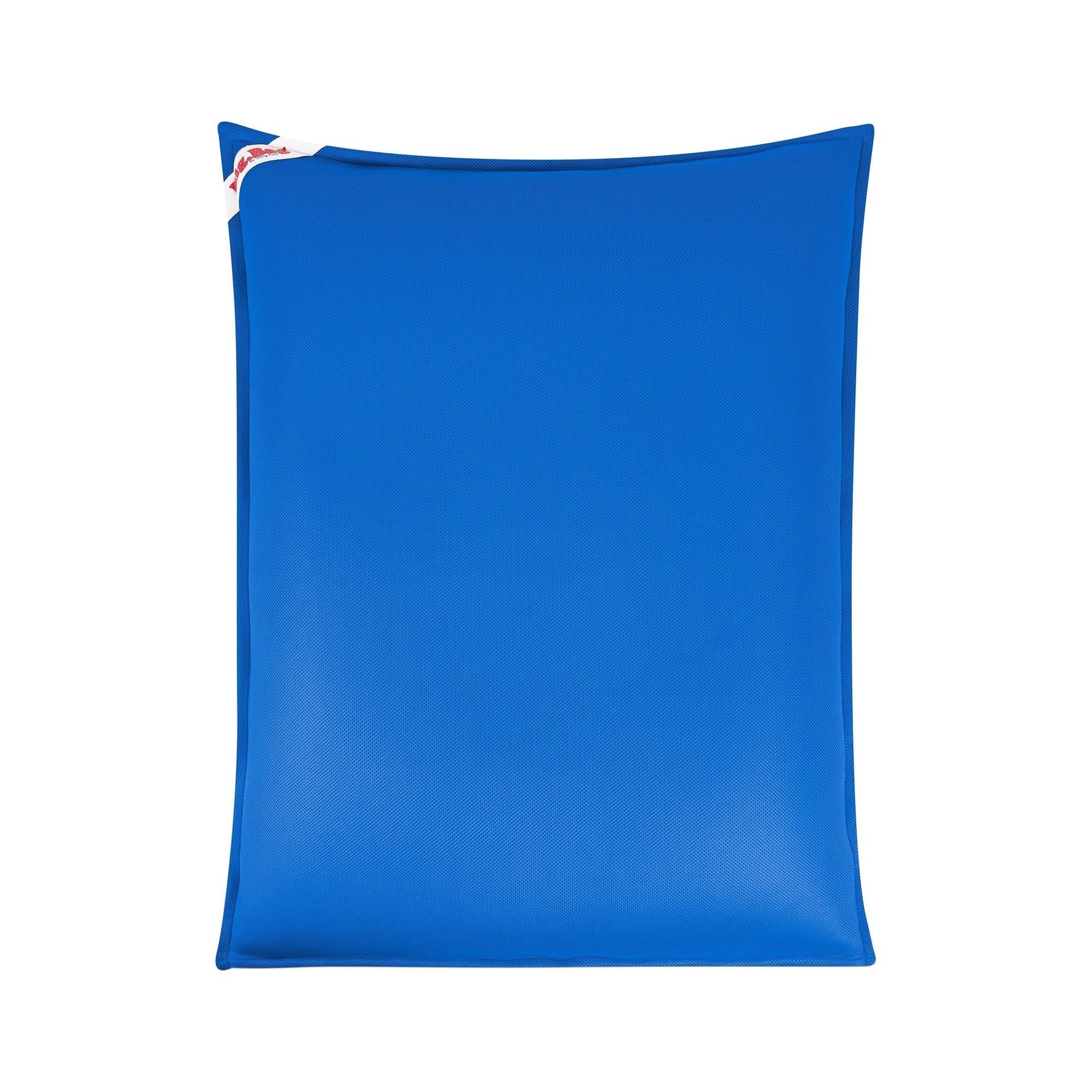 Blue pillow on a white background