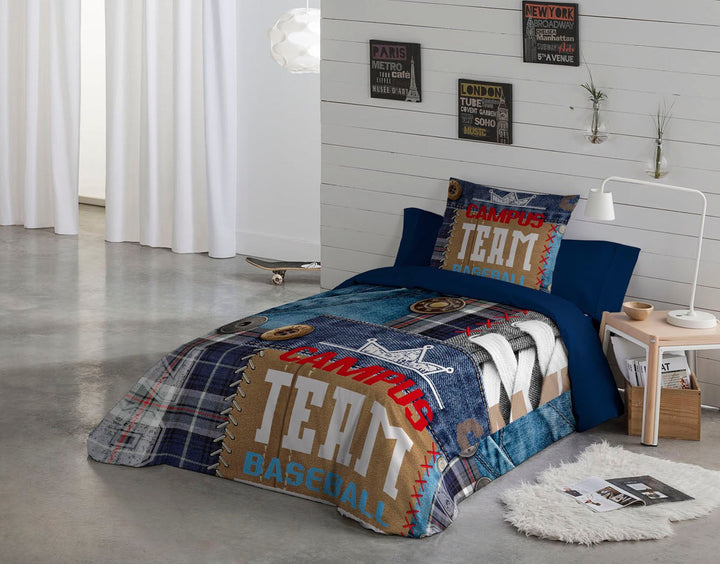 Juego de funda nórdica Team Twin de 2 piezas (66" de ancho x 86" de largo)