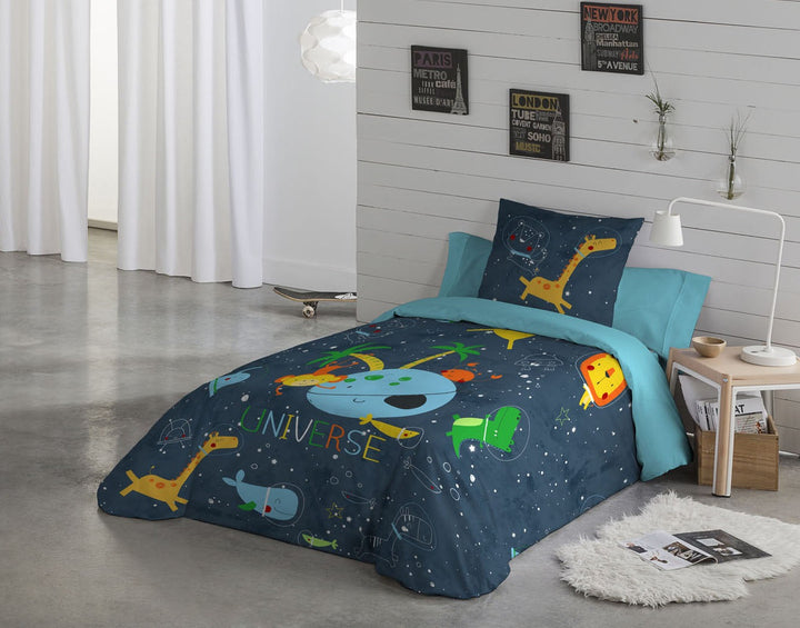 Juego de funda nórdica Universe Twin de 2 piezas (66" de ancho x 86" de largo)