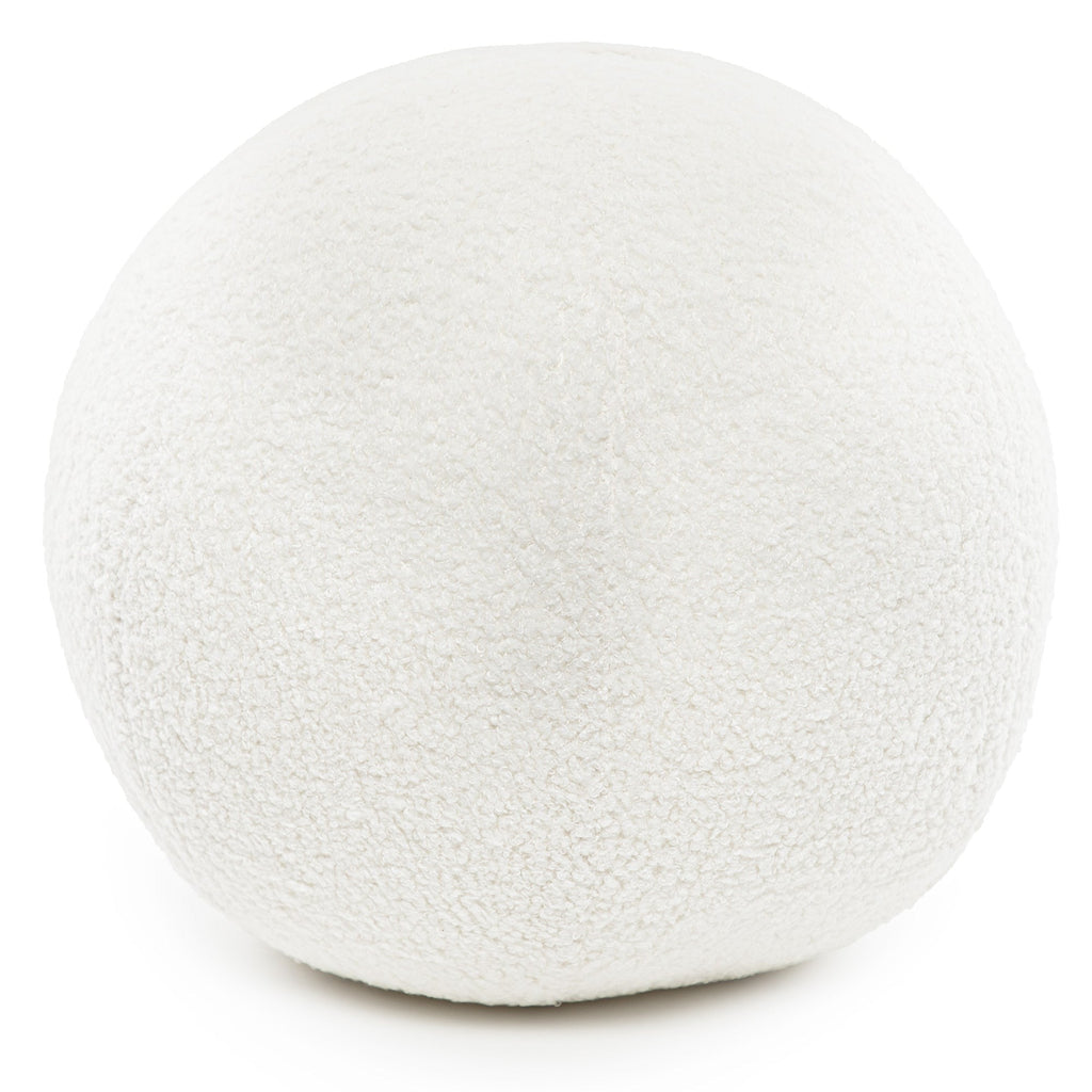 Coussin blanc laineux