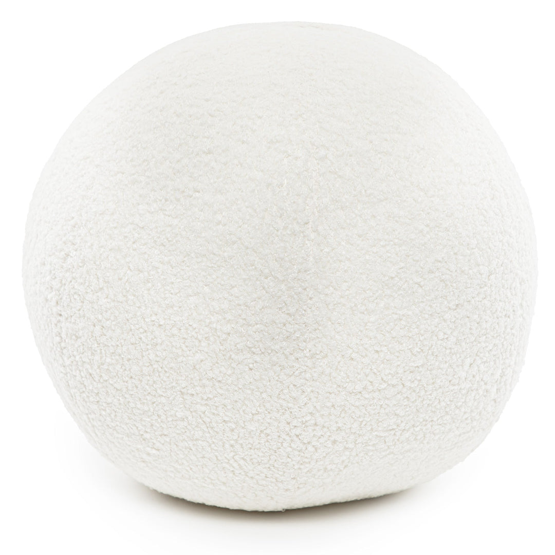 Cojín blanco de lana