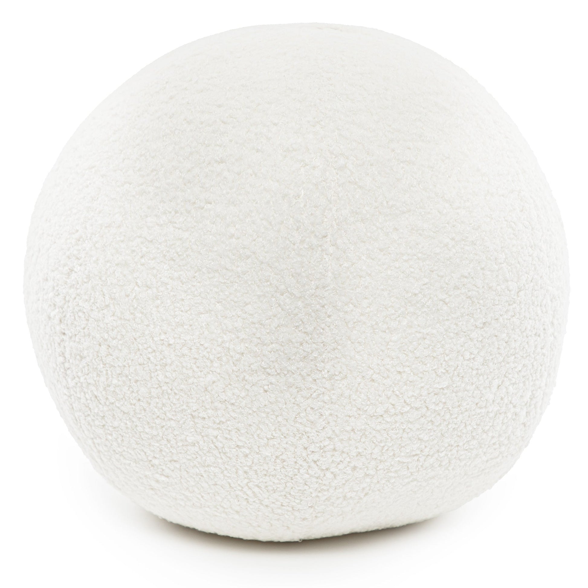 Coussin blanc laineux