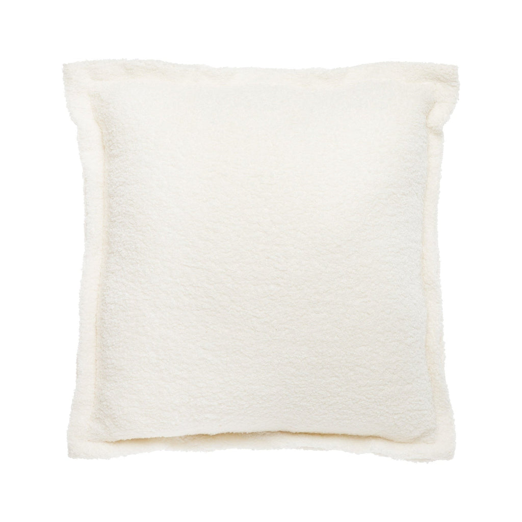 Coussin blanc laineux