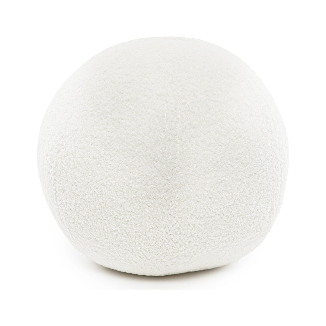 Cojín blanco de lana