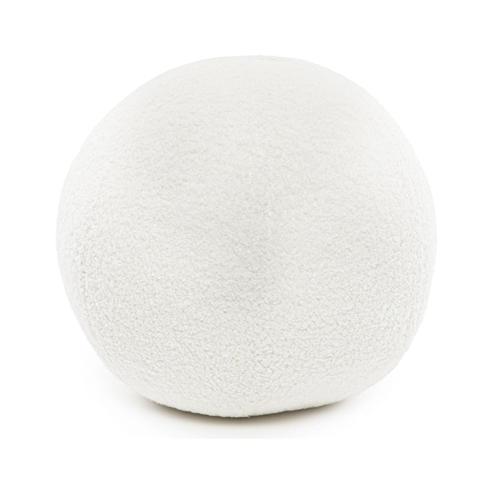 Cojín blanco de lana